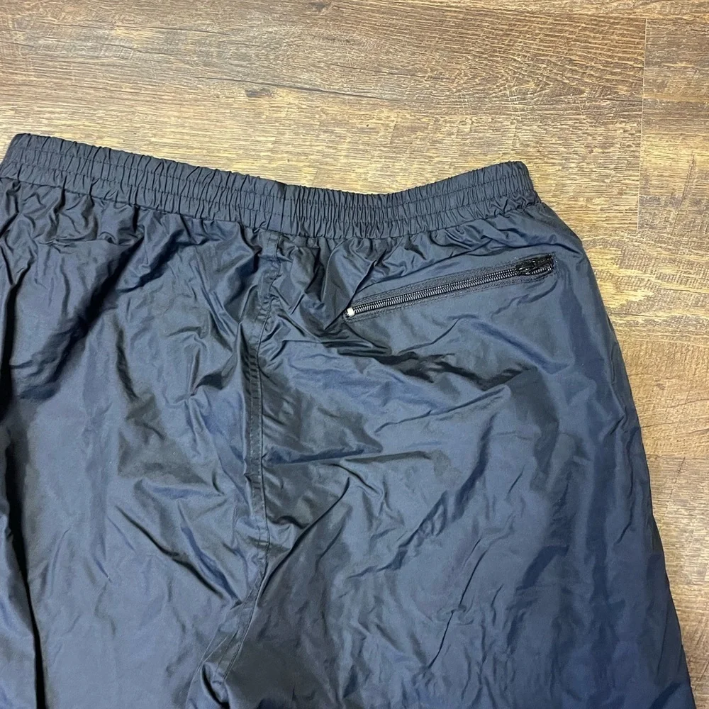 Obermeyer Cannon Rain Pants Mens XL Elastic Waist Ski Black Nylon Unlined